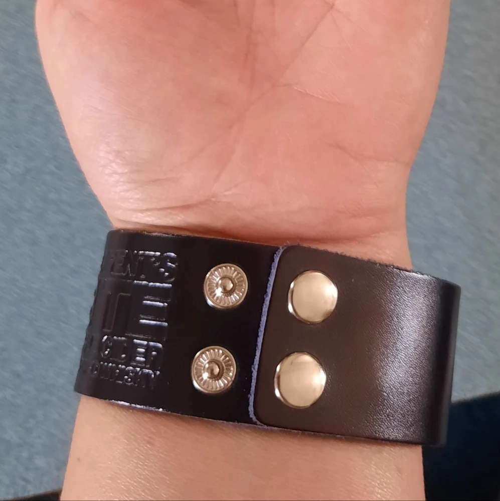 Serpent's Bite Apple Cider Flavored Whisky Leather Cuff Bracelet